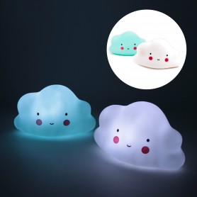 Velador Luz De Noche Led Infantil Nube Cloud Light A Pila