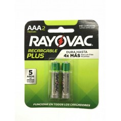 PILA RECARGABLE RAYOVAC 750MAH X2 PRECARGADAS