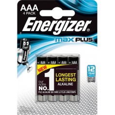 PILA AAA ENERGIZER MAX PLUS BLISTER X4 ALTA DURABILIDAD