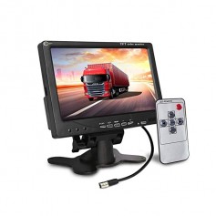 Pantalla Monitor 7 Para Camara Trasera Auto 12V Entrada Rca