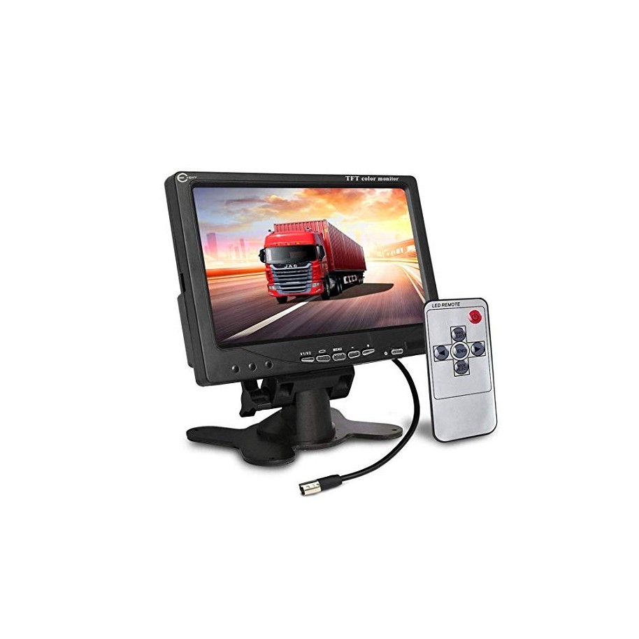 sustracción estrecho papi Pantalla Monitor 7 Para Camara Trasera Auto 12V Entrada Rca