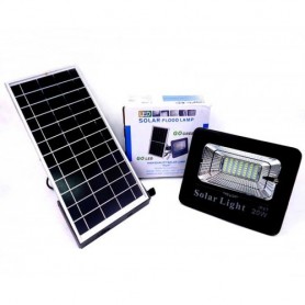 Reflector Led Recargable 20W Con Panel Solar Y Control Remoto