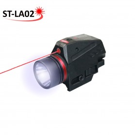 Kit Linterna Tactica Led Y Laser Rojo Riel 20Mm Armas St-Lao2 Mod 2018