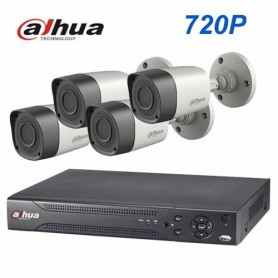 Kit 4 Camaras Dahua Hd + Dvr Hd 720 + Cables + Transformador