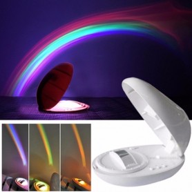 LAMPARA LUZ VELADOR PROYECTOR DE ARCOIRIS LED LUZ DE NOCHE DESTELLO DE COLORES