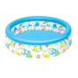 PILETA INFLABLE 3 ANILLOS 122X25CM 140L FONDO DEL MAR BESTWAY