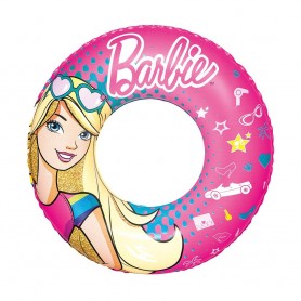 SALVAVIDAS INFLABLE FLOTADOR BARBIE ANILLO IDEAL NIAS BESTWAY