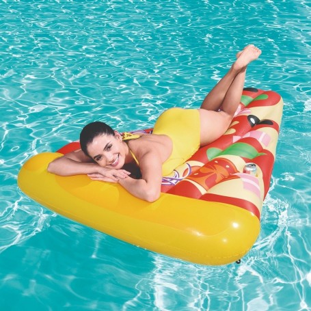 PIZZA INFLABLE COLCHONETA IDEAL PARA PILETA PIZZA PARTY BESTWAY