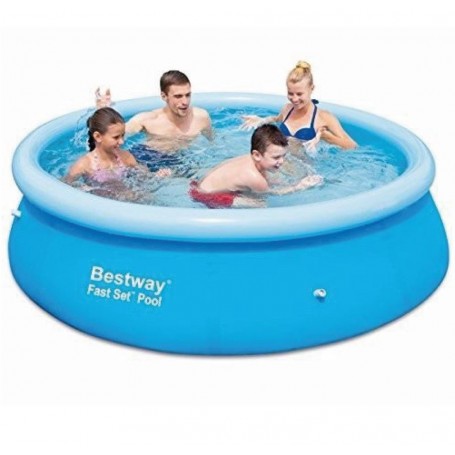 PILETA REDONDA INFLABLE GRANDE 2300 LITROS 2,44 X 66 Cm CALIDAD BESTWAY