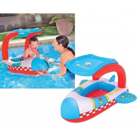 Bote Pileta Con Techo Avioncito Niños 1.02Mx97Cm Bestway