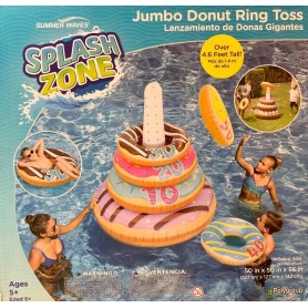 Juego Inflable Para Pileta Donas Gigantes Juego Acuatico Jumbo Donuts Ring 47X47X55 Summer Waves