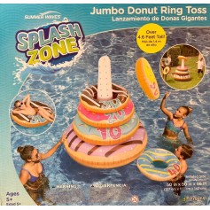 JUEGO INFLABLE PARA PILETA DONAS GIGANTES JUEGO ACUATICO JUMBO DONUTS RING 47X47X55 SUMMER WAVES