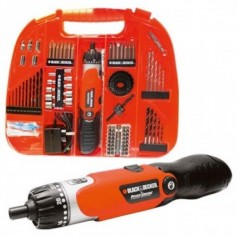 Atornillador Inalambrico Bateria Maletin Con 110 Piezas Black And Decker Fdx100