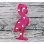 CARTEL LED FLAMENCO LUMINOSO DECORATIVA A PILA VELADOR