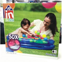 Pileta Infantil Con 50 Pelotitas Up In And Over 91 X 20Cm Bestway Pelotero