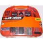 ATORNILLADOR INALAMBRICO BATERIA MALETIN CON 110 PIEZAS BLACK AND DECKER FDX100