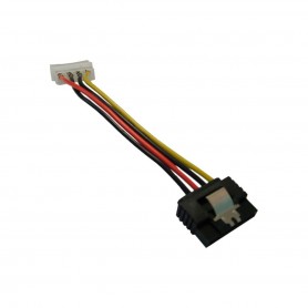 CABLE POWER SATA A 4 PINES MOLEX NISUTA SATA 15CM CON TRABA