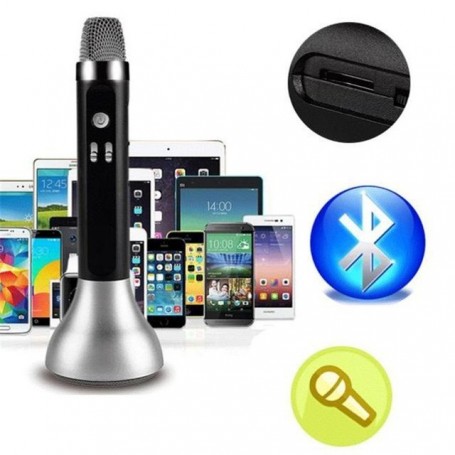 MICROFONO KARAOKE BLUETOOTH CON PARLANTE INALAMBRICO SD