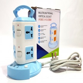 Zapatilla Torre Vertical 12 Enchufes Y 3 Usb Multifuncional