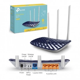 ROUTER TP-LINK DUAL BAND 3 ANTENAS 300MB+ 433MB AC750 ARCHER C20 NEW 2019