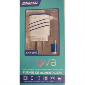 Cargador Type C 3.1A Carga Rapida 2 Usb Inova