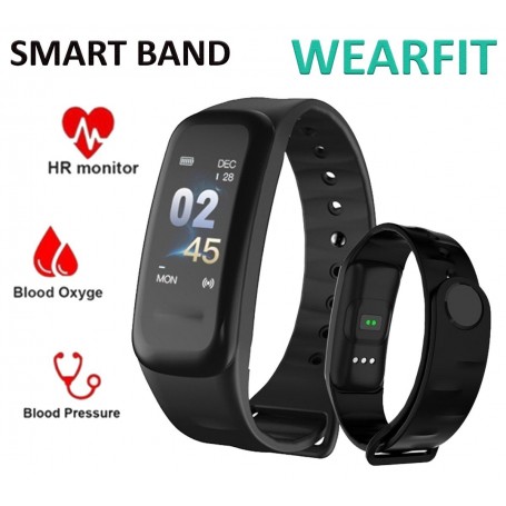 SMARTWATCH BAND WEARFIT RELOJ INTELIGENTE CELULAR ANDROID IPHONE IP67 CONTADOR PASOS CALORIAS FRECUENCIA CARDIACA