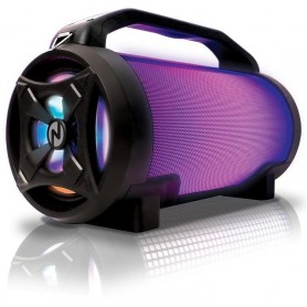 PARLANTE BLUETOOTH NOGA B-1715 LUZ LED RGB 10W BOOMBOX MICRO SD USB RADIO FM KARAOKE