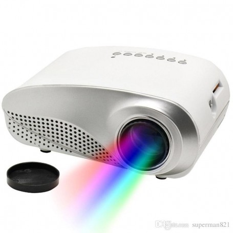 MINI PROYECTOR LED RD802 60 LUMENS SOPORTA FULL HD HASTA 100 PULGADAS