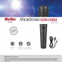 MICROFONO CON CABLE KOLKE KPI-270 KARAOKE CANON 3MTS 6.5MM PROFESIONAL