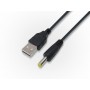 CABLE ALIMENTACION USB MACHO A PLUG 1.7MM 1M NISUTA