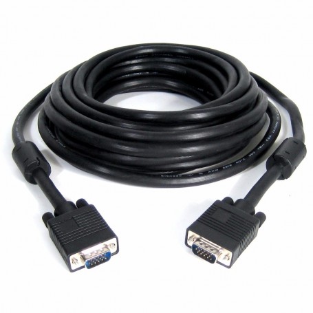 CABLE VGA NOGA MACHO A VGA MACHO 5MTS MONITOR PC PROYECTOR DOBLE BLINDADO