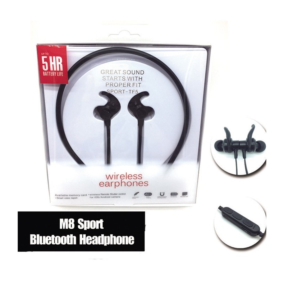 Auricular Deportivo Bluetooth Mic Manos Libres Inalámbrico