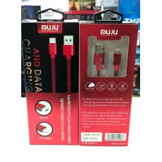 CABLE MUJU LIGHTING CARGA Y DATOS IPHONE 1MTS 2.4A