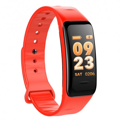 SMARTWATCH BAND FIT WEST C1S RED RELOJ INTELIGENTE CELULAR ANDROID IPHONE CONTADOR PASOS CALORIAS FRECUENCIA CARDIACA