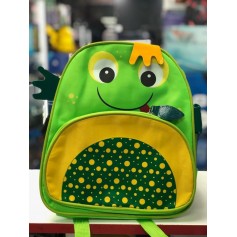 MOCHILA ESCOLAR CHICA INFANTIL ANIMALES SAPO VERDE