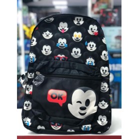 MOCHILA ESCOLAR MEDIANA INFANTIL MICKEY MOUSE NEGRO