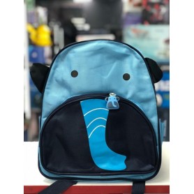 Mochila Escolar Chica Infantil Animales Elefante Celeste