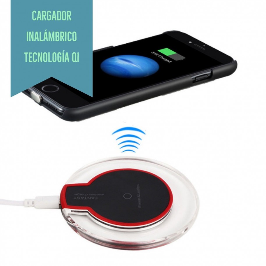Cargador Inalámbrico QI Wireless iPhone y Samsung