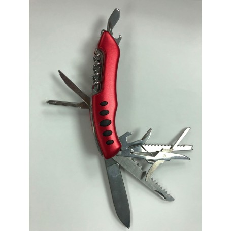 NAVAJA CORTA PLUMA MULTIUSO 12 EN 1 METALICA KNIFE PORTABLE ZH-652