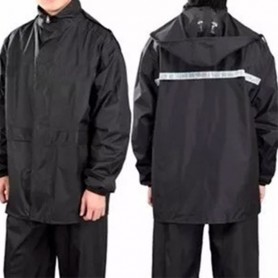 Traje Equipo De Lluvia Moto Piloto + Pantalon + Bolso Equipo