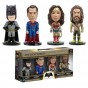 FIGURAS COLECCIONABLES BATMAN SUPERMAN MUJER MARAVILLA AQUAMAN MINI WACKY WOBBLER PACK X4