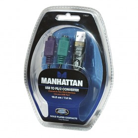 Adaptador Usb A Ps2 Manhattan Original