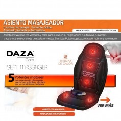 Asiento Masajeador Con Vibración Y Calor Para El Uso En El Hogar Auto Daza Dzhtm209