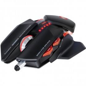Mouse Gamer Scorpio Gaming Marvo G980 7D Usb Rojo Y Negro 6 Botones