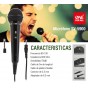 MICROFONO ONE FOR ALL ALTA SENSIBILIDAD METALICO SV5900 KARAOKE