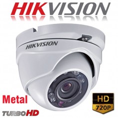 Camara Domo Hikvision 720P Ds-2Ce56Cot-Irmf Hikvision Turbo Hd Lente 2,8Mm Metal