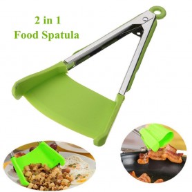 ESPATULA + PINZA 2 EN 1 COCINA COMIDAS UTENCILIO DE COCINA