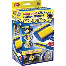 RODILLO QUITA PELUSA GRANDE REUTILIZABLE SILLONES ROPA MASCOTAS STICKY BUBBY