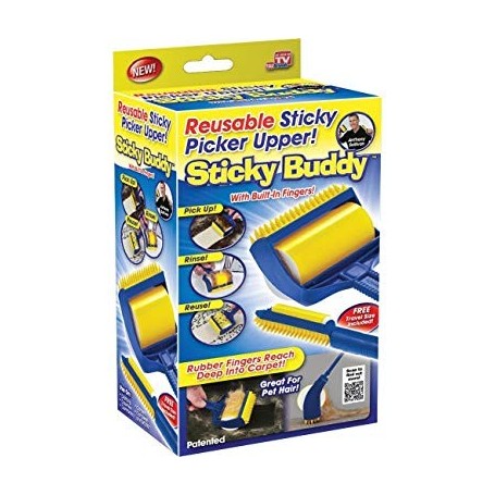 RODILLO QUITA PELUSA GRANDE REUTILIZABLE SILLONES ROPA MASCOTAS STICKY BUBBY