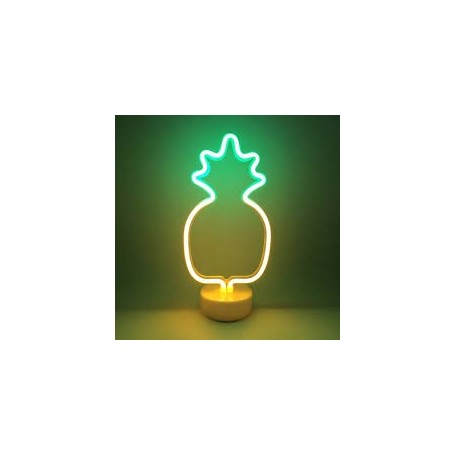 CARTEL LED PIA LUMINOSO LED NEON DECORATIVA A PILA O USB VELADOR